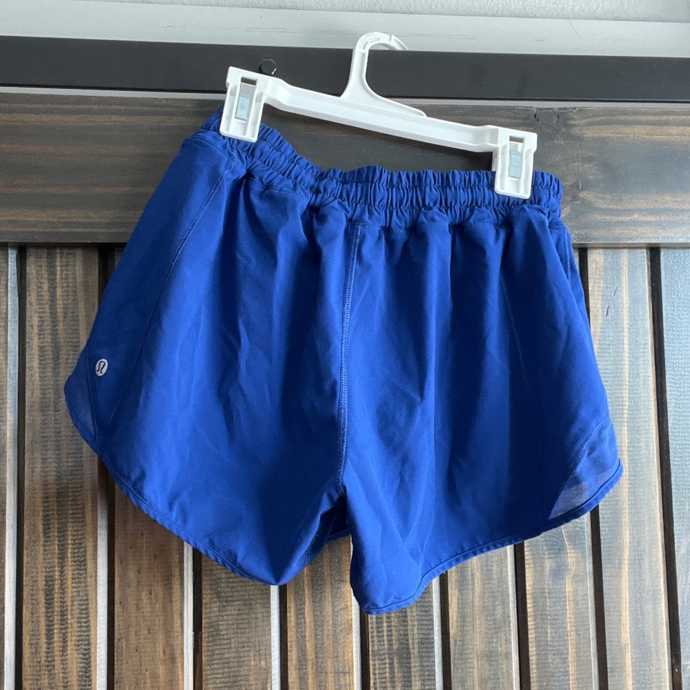 Blue Lululemon hotty hot shorts